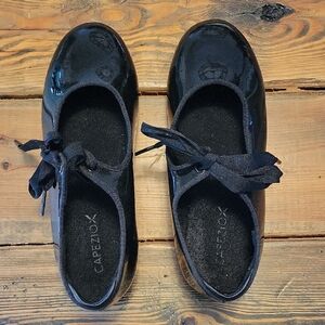 Capezio Black Tap Shoes with Ribbon Laces